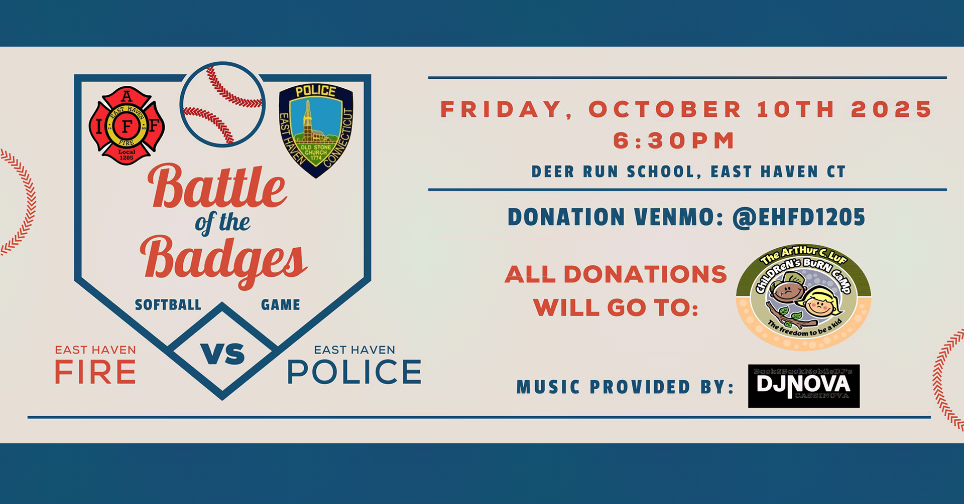 Battle of the Badges - October 10, 2025 - East Haven Fire vs East Haven Police