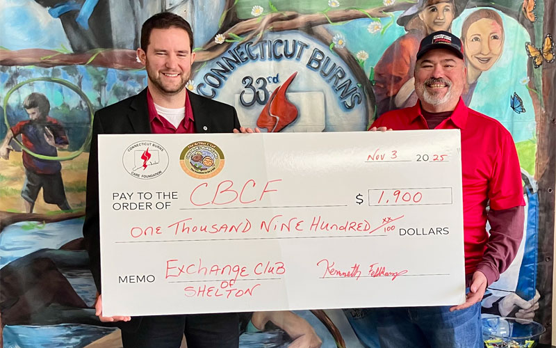 The Exchange Club of Shelton Donates to the CBCF