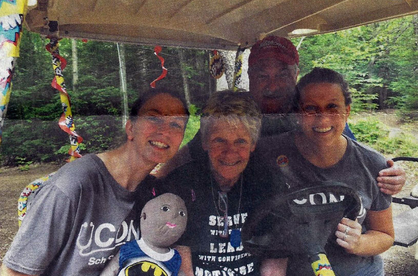 From left, UCONN student Jill Newall, camp nurse Judy Reardon, camp director Steve Lupinacci and UCONN student Amber Ryan