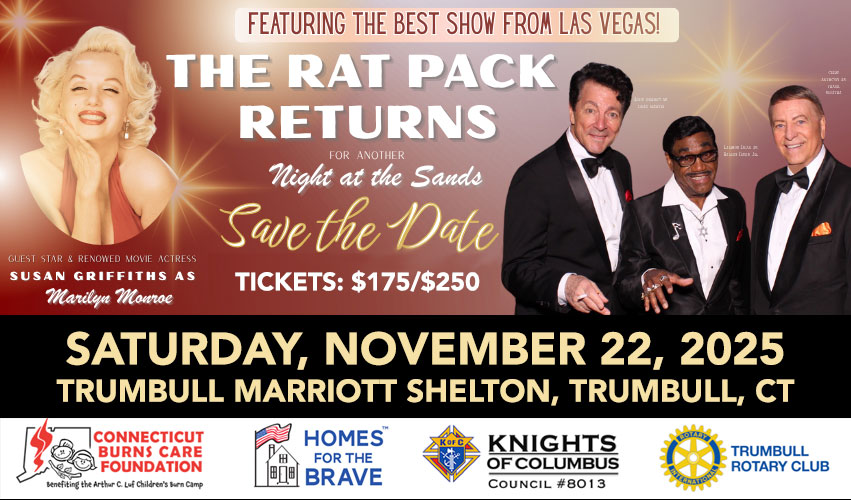 THE RAT PACK RETURNS - November 22, 2025 at the Trumbull Marriott Shelton, Trumbull, CT